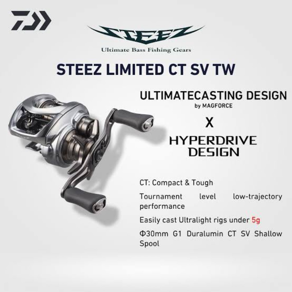 Reel BC Daiwa Steez LIMITED CT SV TW 70XHL