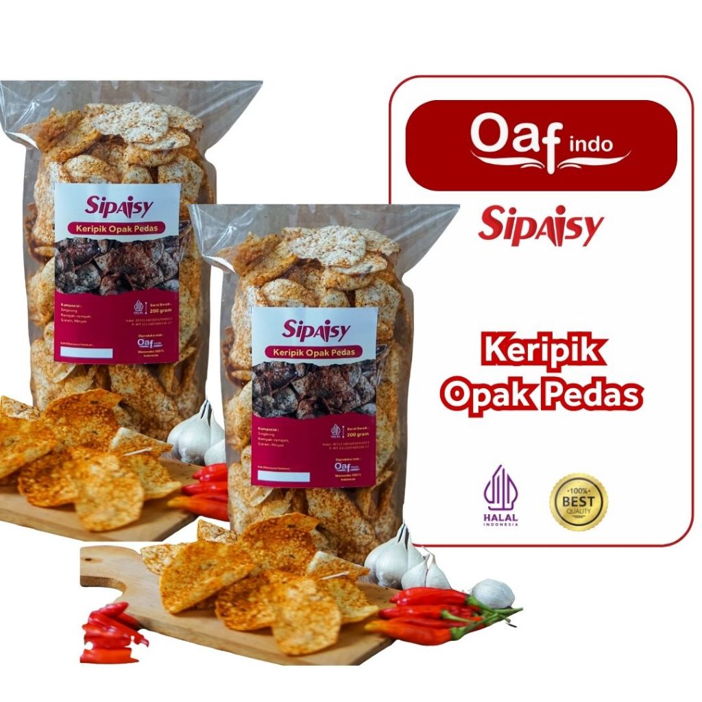 

Sipaisy Keripik Opak Singkong Pedas Khas Wonosobo