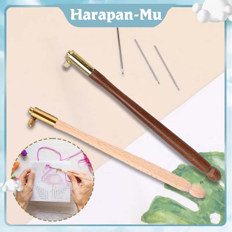 1Set Alat Payet Tambour Embroidery / Alat Embroidery Bordir Tangan / Tambour Payet India Jarum Payet