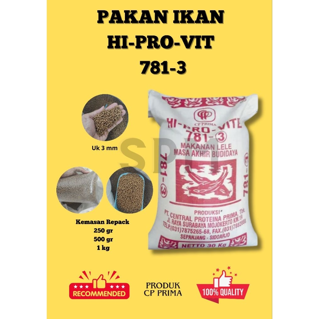 Pakan Ikan Hi-Pro-Vite 781-3 CP Prima