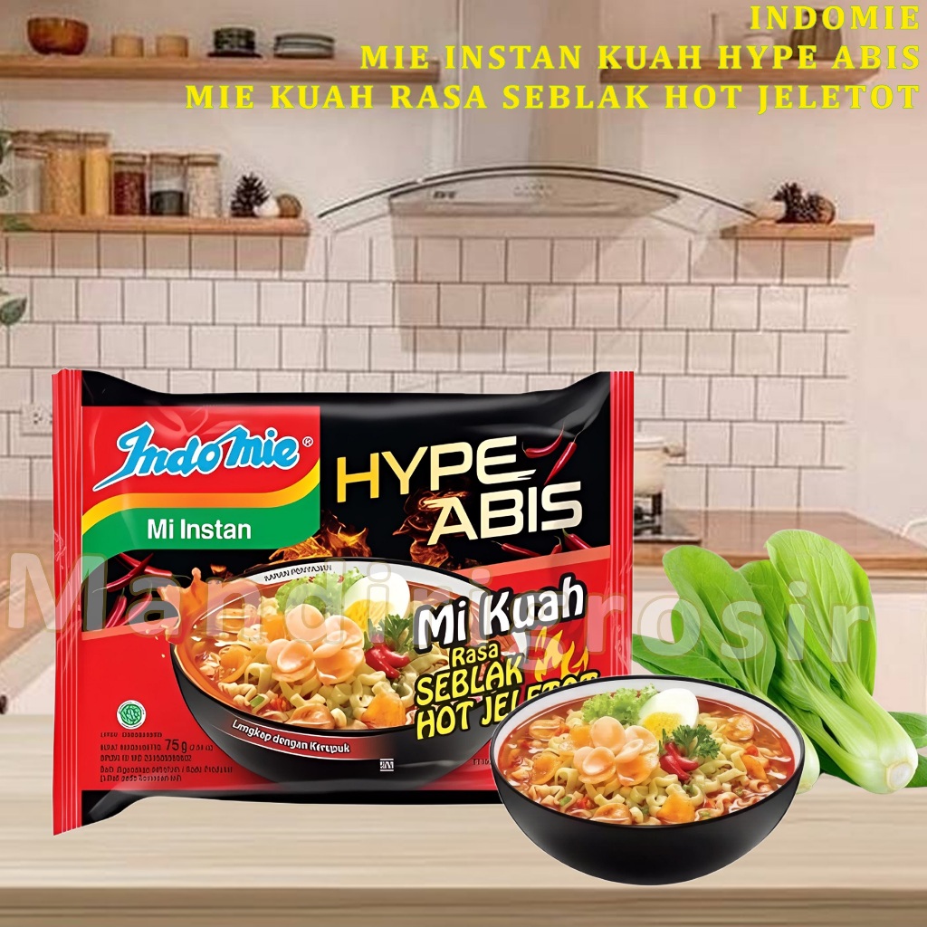 

Mie Kuah Instan * Indomie * Mie Kuah Rasa Seblak Hot Jeletot * 75gr