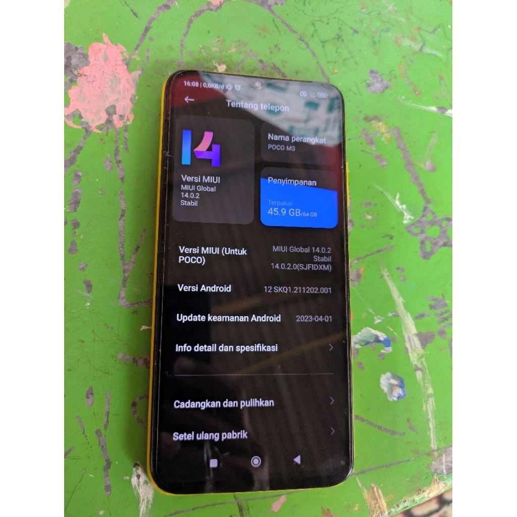 Xiaomi Poco M3 ram 4/64 normal jaya