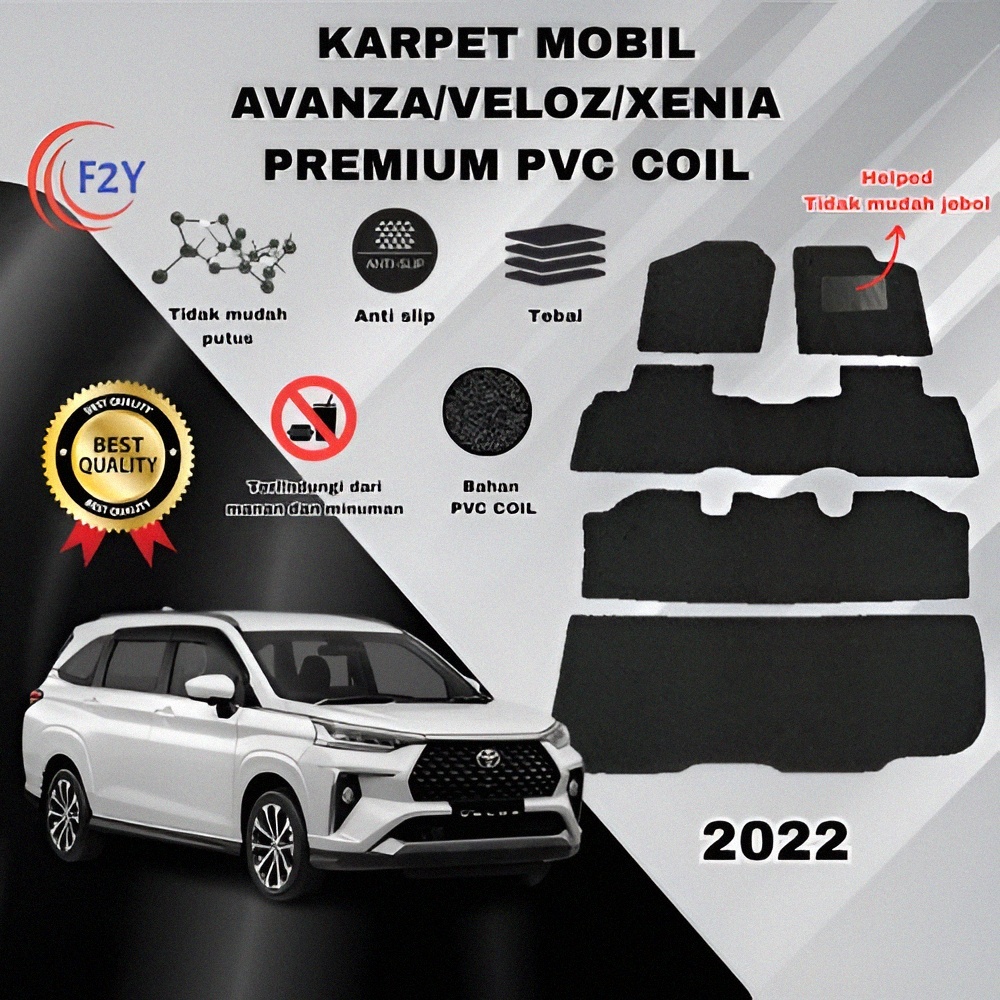 Karpet Mobil Mie Bihun AVANZA VELOZ XENIA 2022 2025 Full Set Bagasi