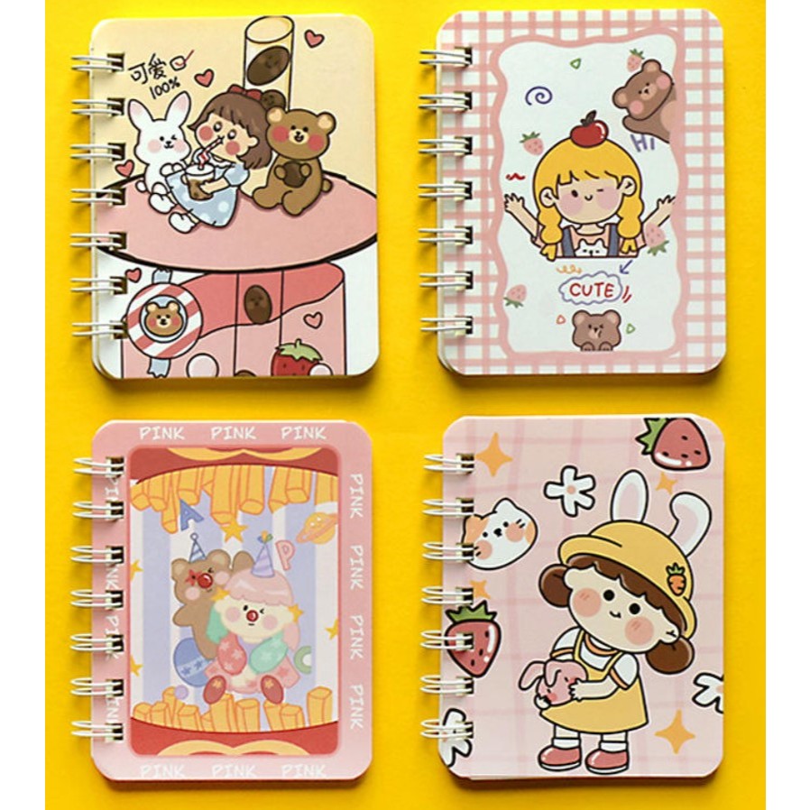 

Buku Mini A7 80 lembar motif random