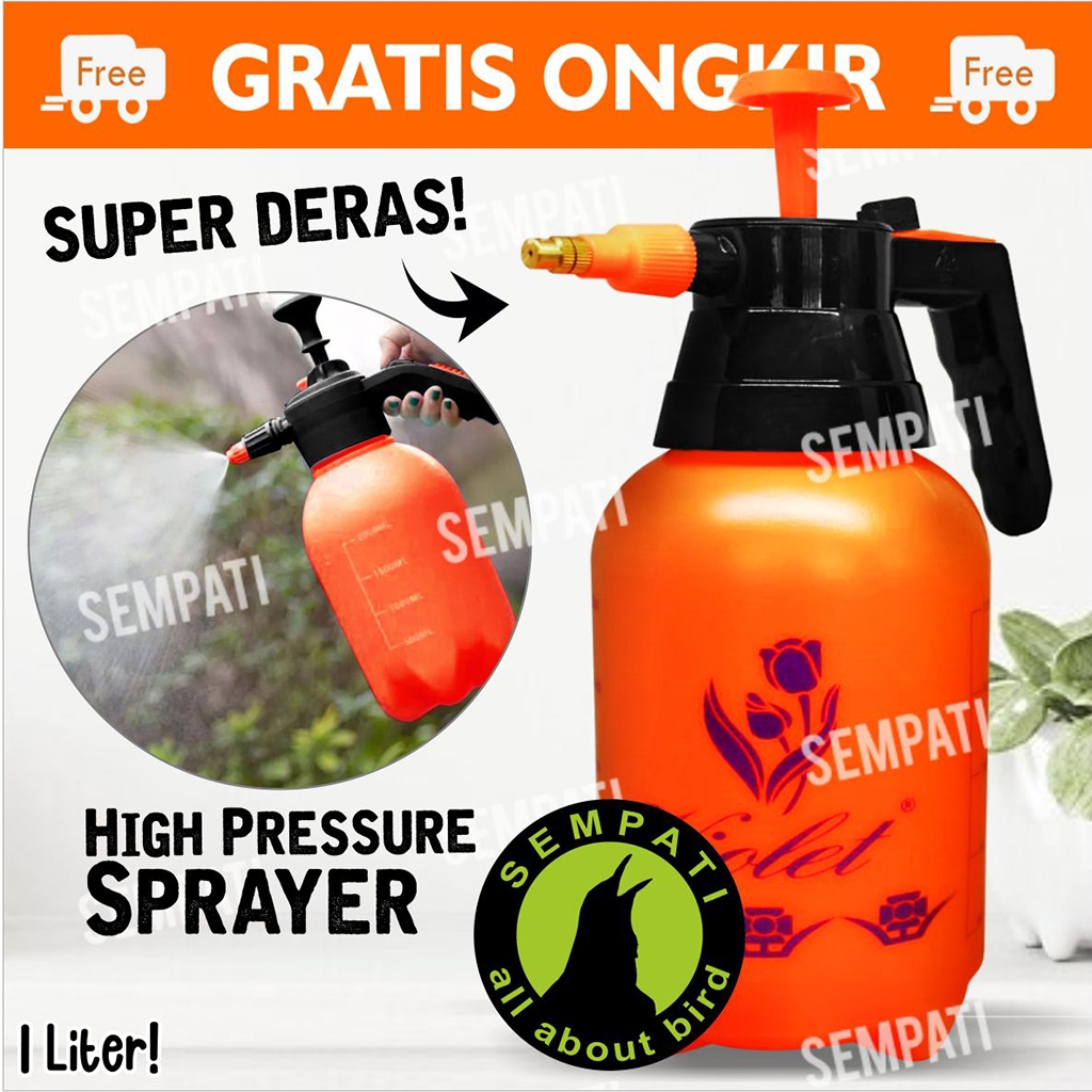 SEMPATI PRESSURE SPRAYER TANAMAN BURUNG 1 LITER// VISTAR SEMPROTAN SPRAYER DISINFEKTAN VIOLET KYOKAN