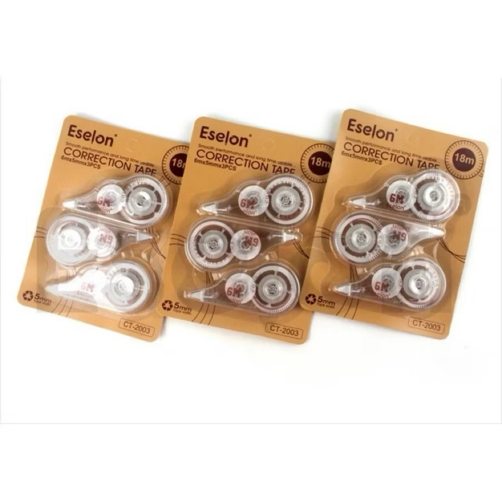 

( 1set :3pcs) Correction Tape CT-2003 Transparan/Correction Tape 18m