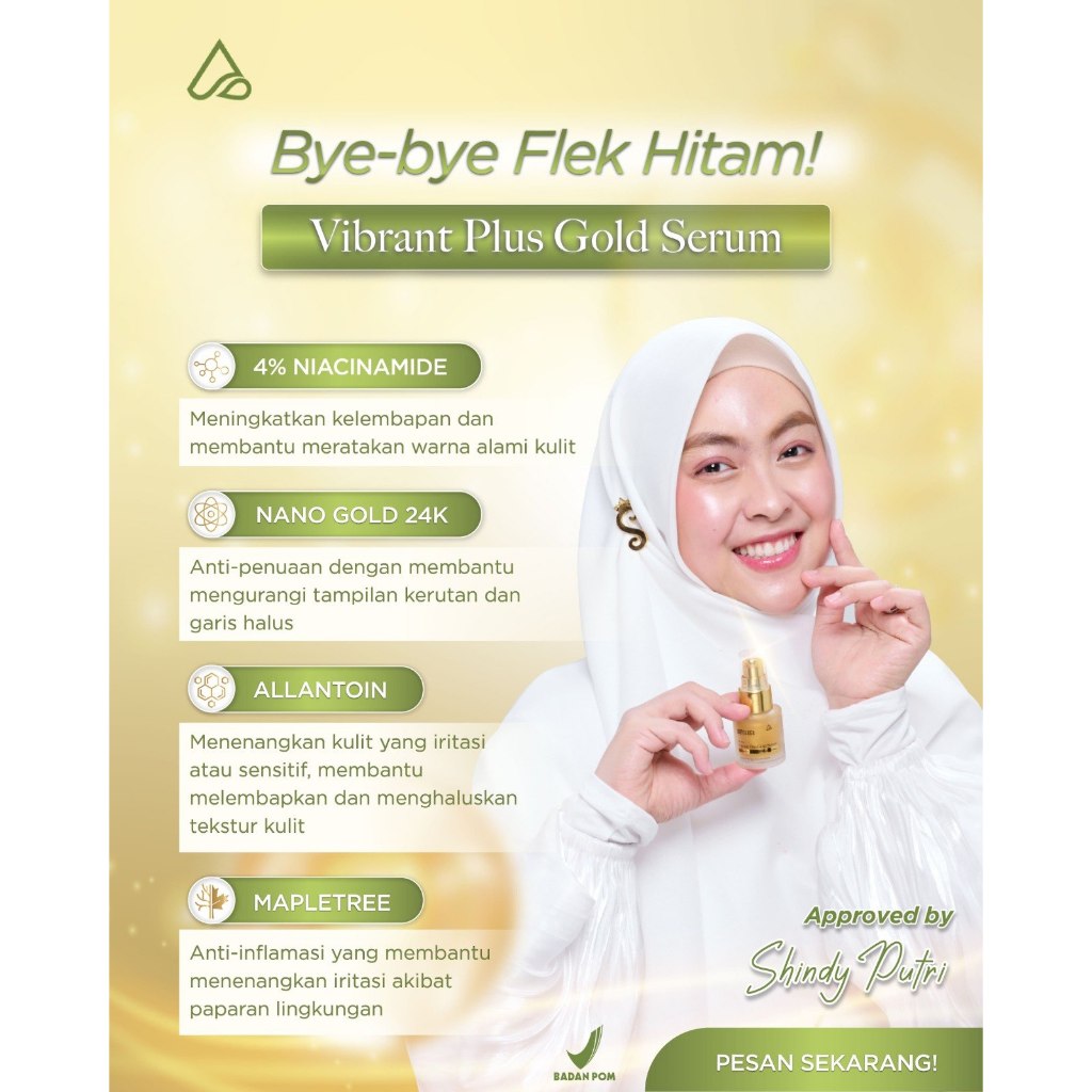 Amura Gold Serum - Serum Wajah unyuk  Hilangkan Melasma & Flek Hitam