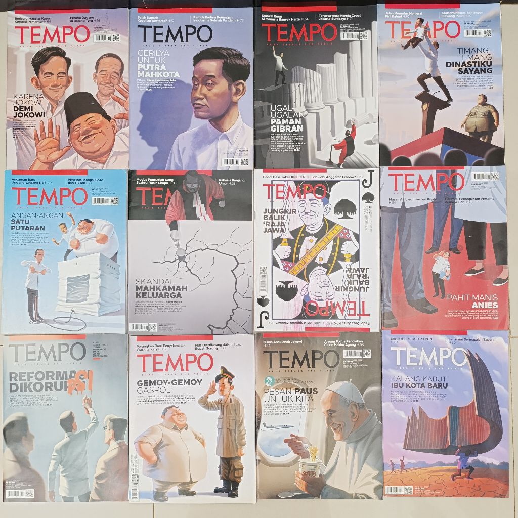 majalah Tempo th 2020 - 2025 (satuan)