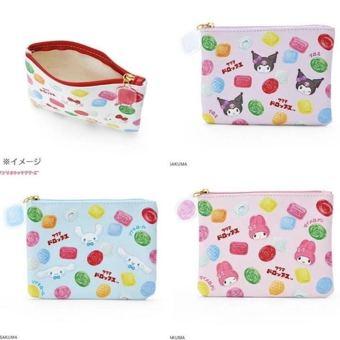 Sakuma Drops Candy X Sanrio Hello Kitty Pouch Colaboration Edisi Terbatas dari Sanrio Japan - Hello 
