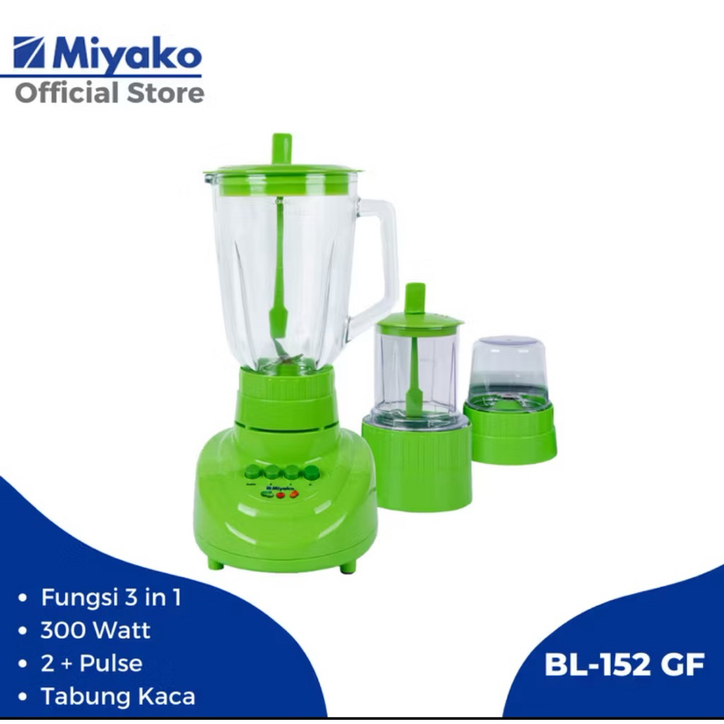 Blender Kaca Miyako BL 152 GF 3 in 1 Blender Gelas Miyako 152 GF Blender Kaca Miyako 3 in 1