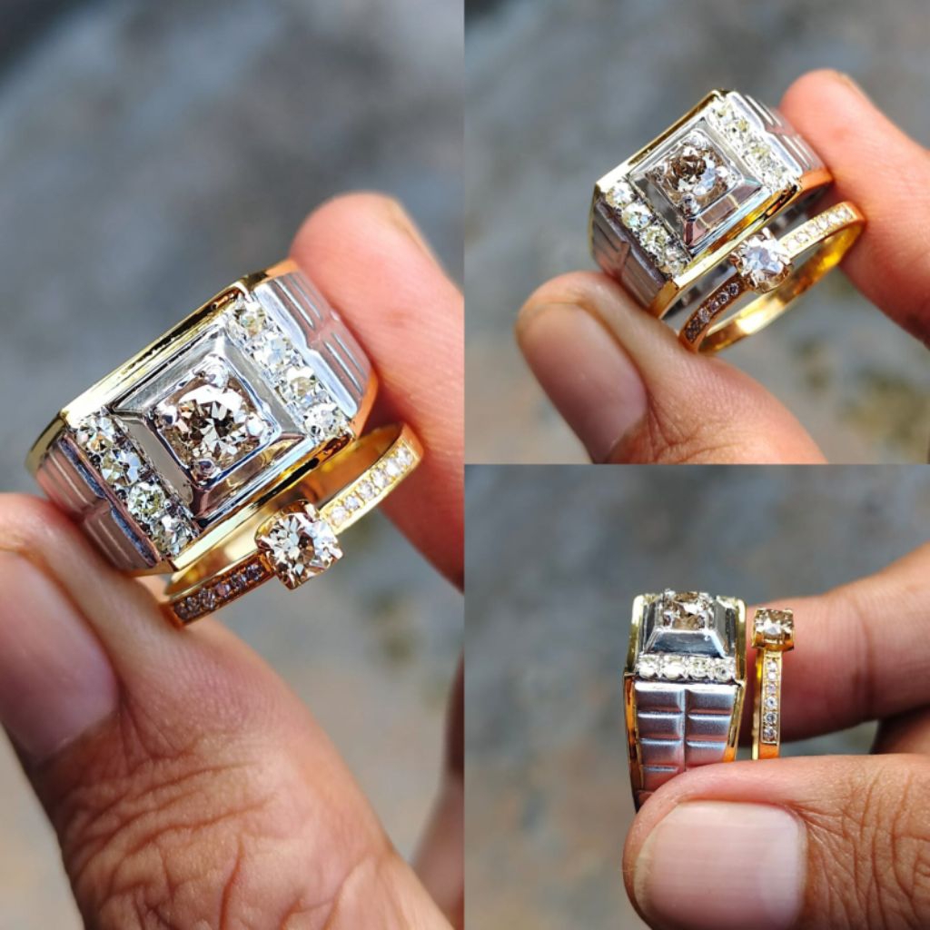 cincin couple mata natural berlian banjar