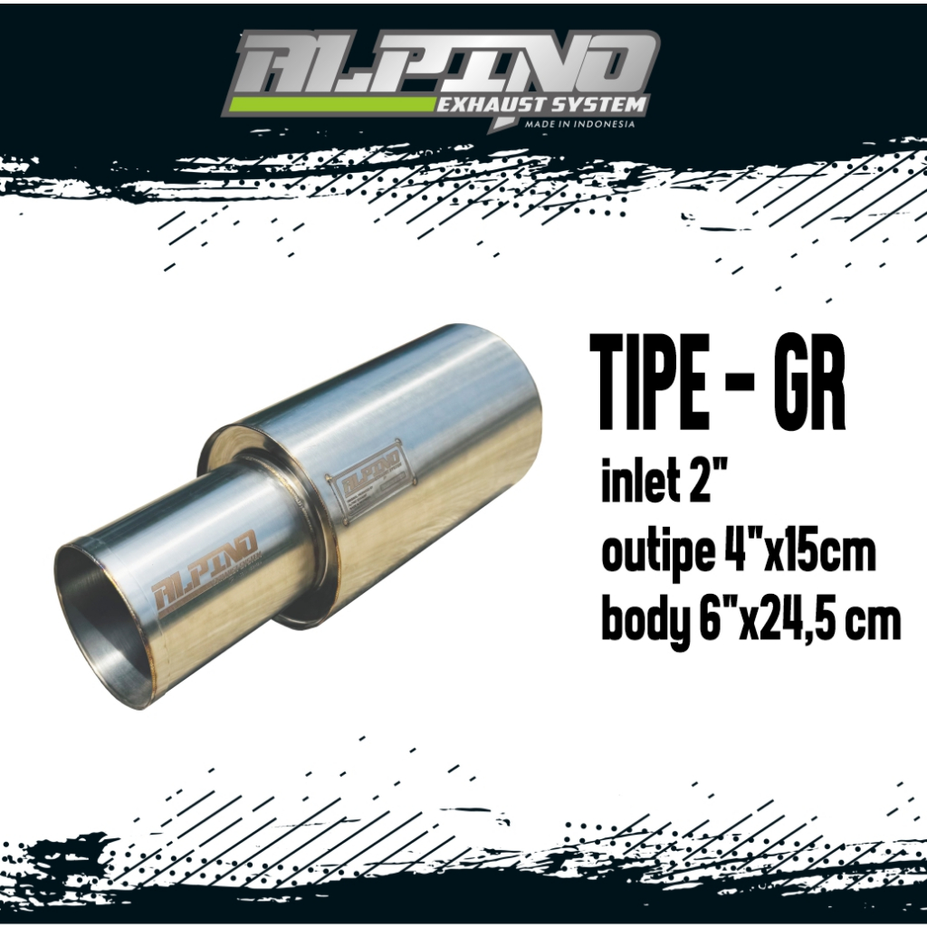 Knalpot Mobil Alpino tipe GR