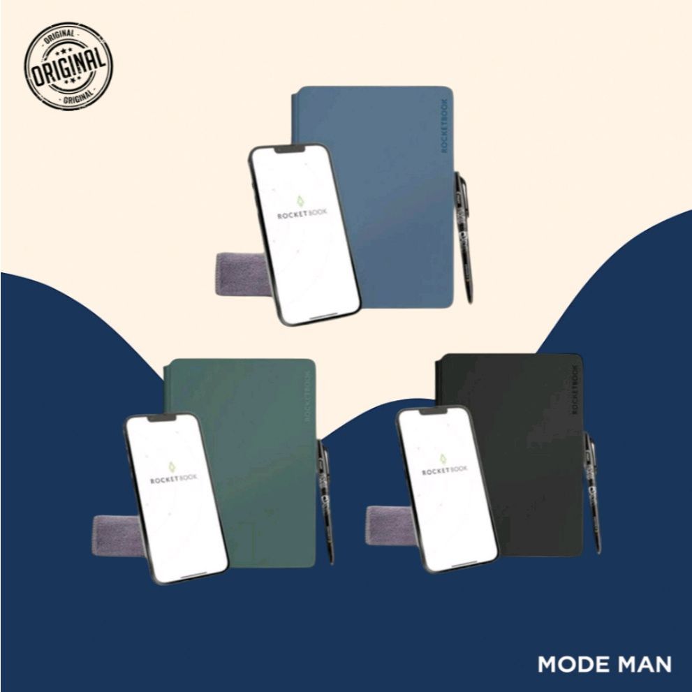 

Rocketbook Pro Smart Noteboook Modular & Reusable – Buku Catatan Digital, Notebook Pintar Bisa Dipakai Ulang, Planner Profesional – 100% Original