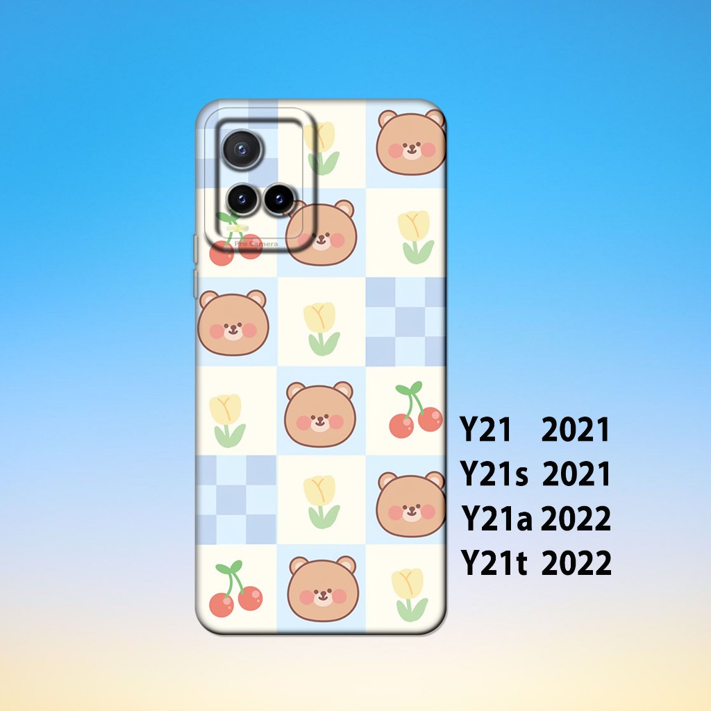 Softcase vivo Y21 ,vivo Y21S ,vivo Y21A ,vivo Y21T _Silikon Casing Hp Karet Hitam Lentur Tebal