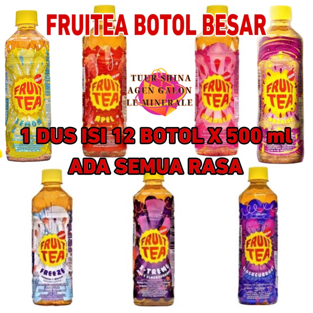 

Fruitea Botolan 1 Dus Isi 12 Botol Ada Ukuran 350 ml dan 500 ml