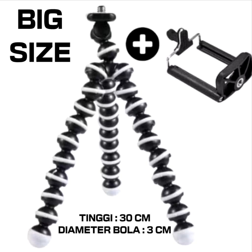 TRIPOD GORILLA + HOLDER U XL 30cm | Tripod Gorilla Size XL | TRIPOD Gorilla Size XL + HOLDER U
