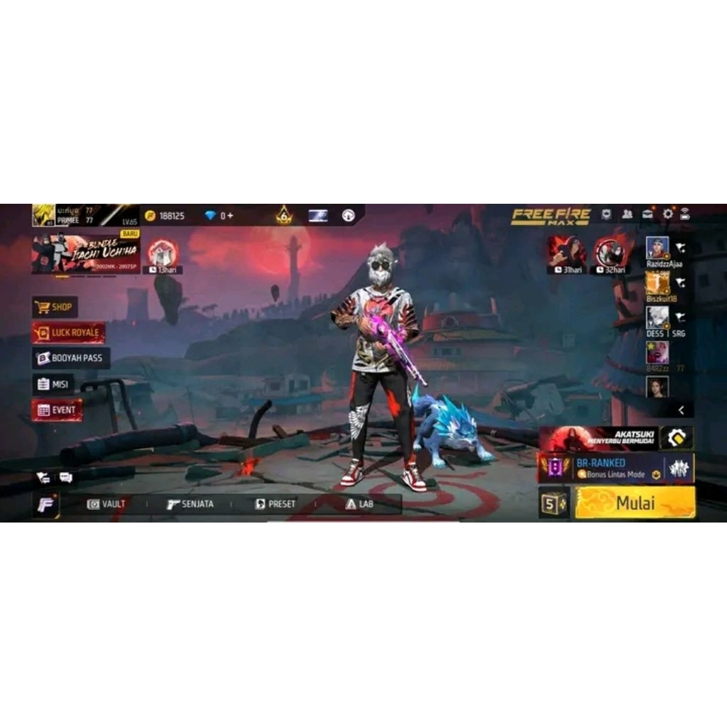 ♧Akun Game Free Firee Sultan♧