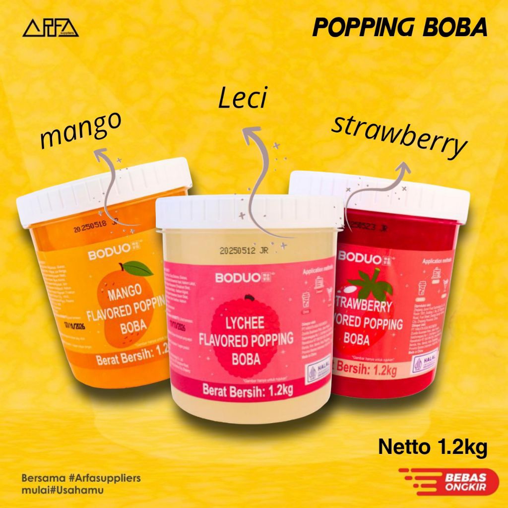 Boduo Popping Boba Meletus Rasa Buah