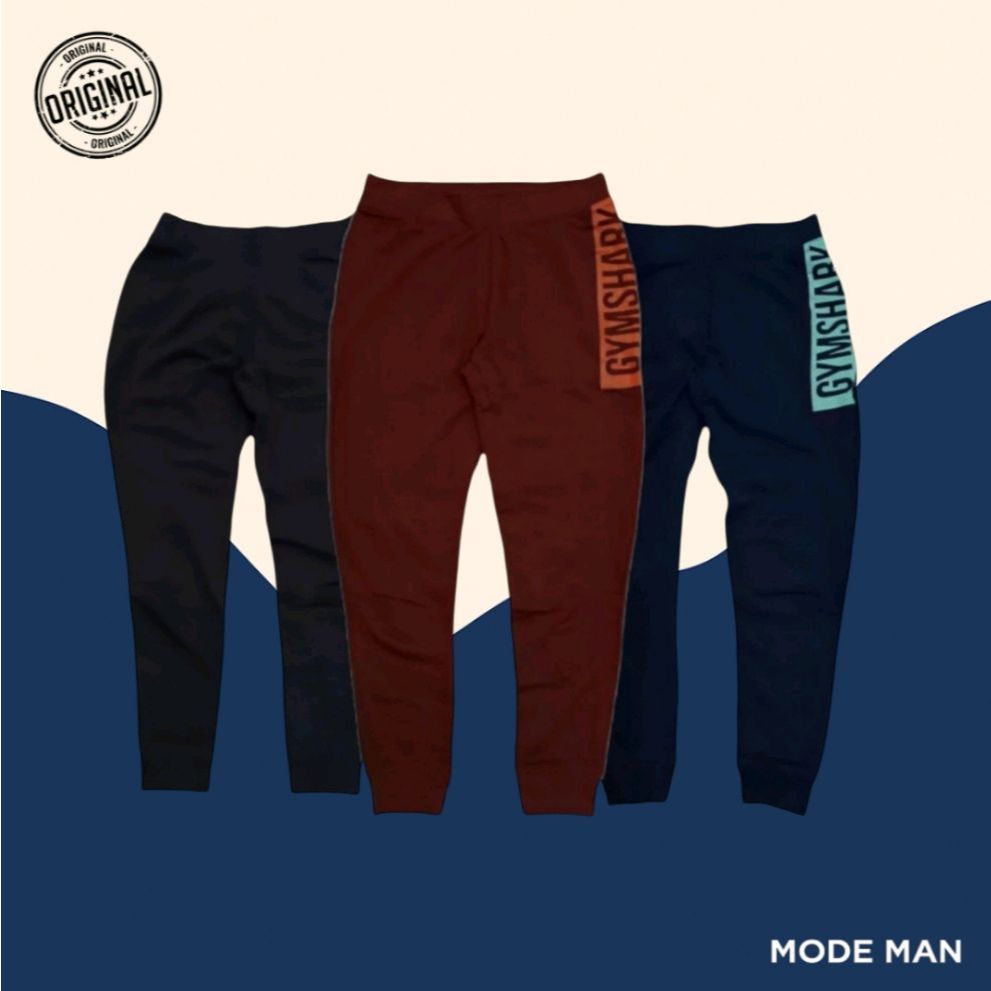 Gym-Shark Celana Jogger Cowok Bold – Jogger Pria Kasual Nyaman, Celana Training Olahraga, Jogger Pri