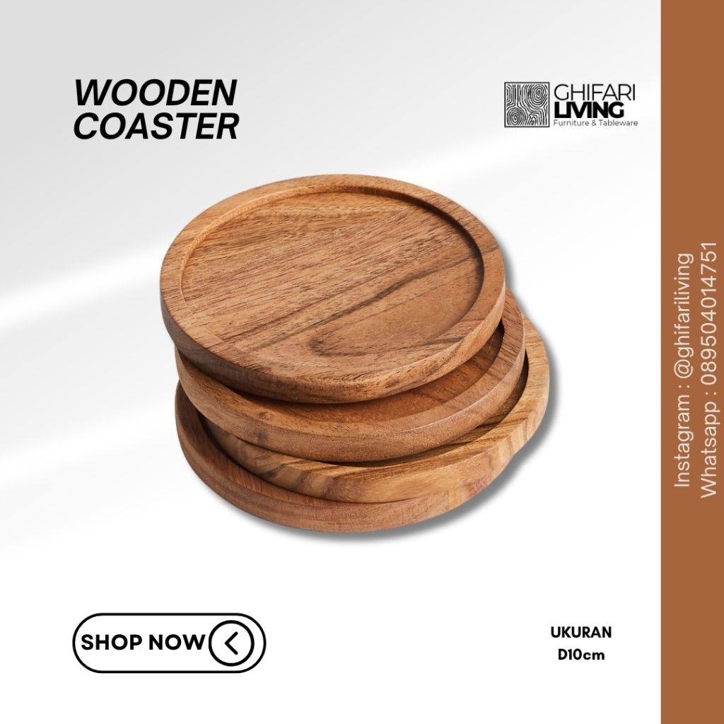 TATAKAN GELAS KAYU JATI / TATAKAN GELAS / TATAKAN / COASTER / TATAKAN KAYU
