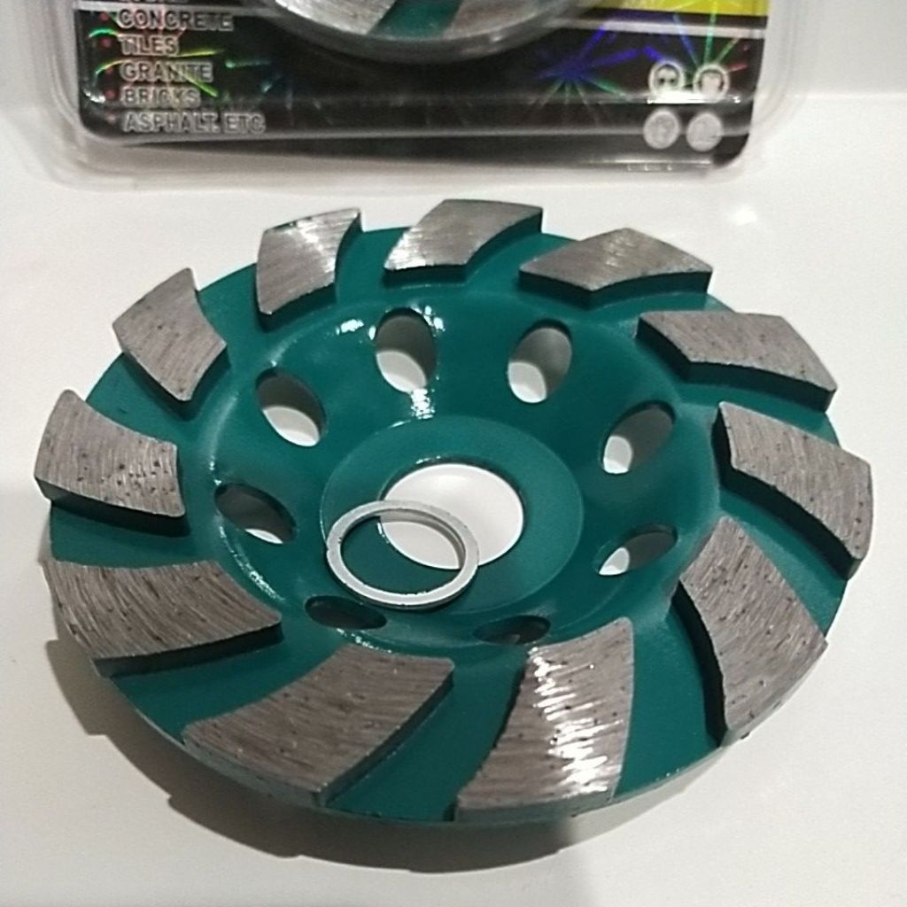 Mata Gerinda poles beton granit keramik diamond cup wheel  alat poles beton pisau Gerinda 4 inch
