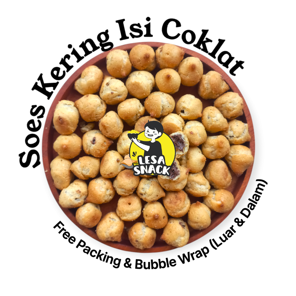 

250 gram Soes Coklat Kue Sus (Grosir) Camilan Lokal Snack Kiloan Cokelat Cemilan Manis Termurah