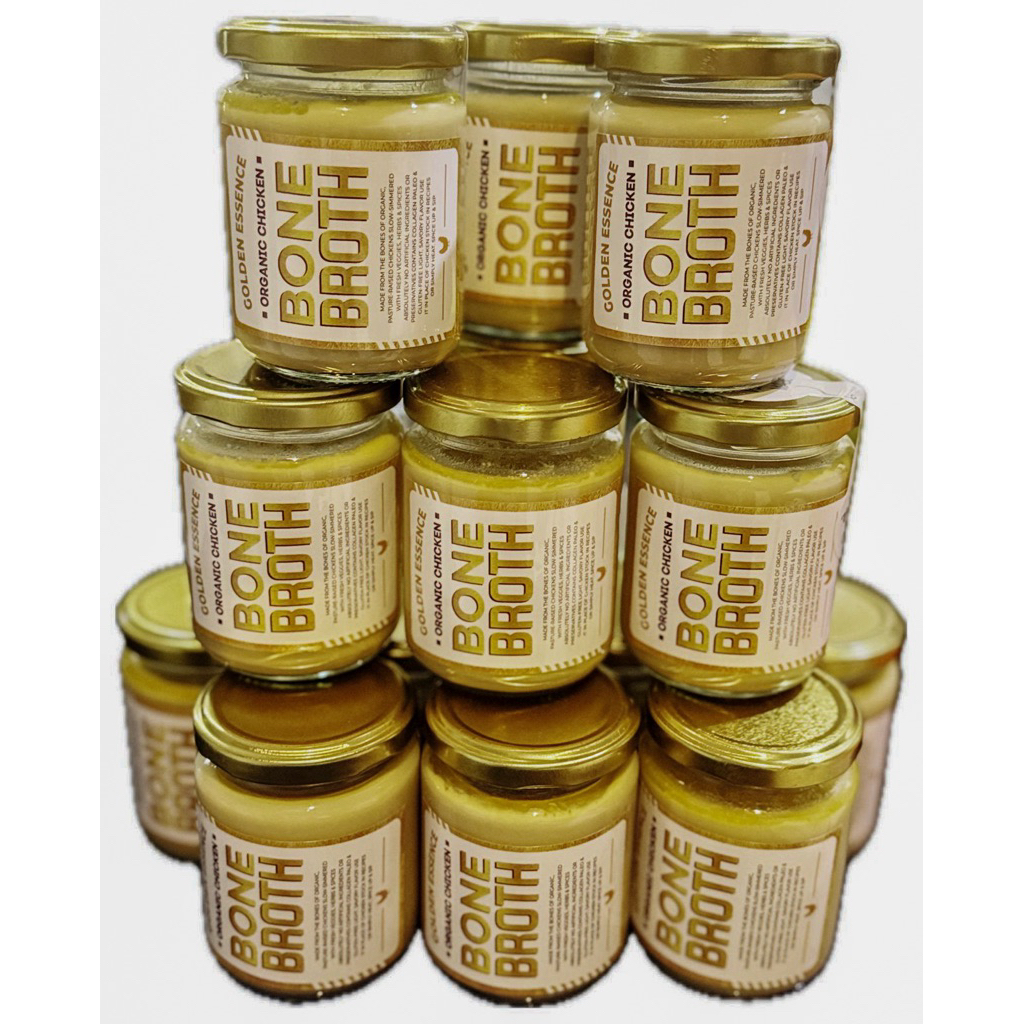 

organic chicken bonebroth , wild range chicken (ayam kampung liar) dengan sayuran organic