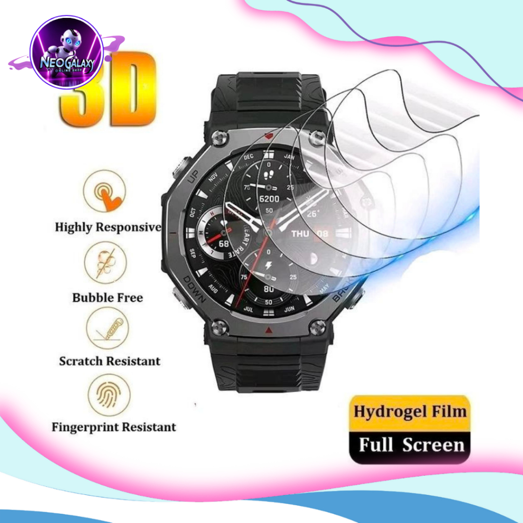 Amazfit T-Rex / T-Rex Pro / T-Rex 2 / T-Rex 3 Hydrogel Screen Protector