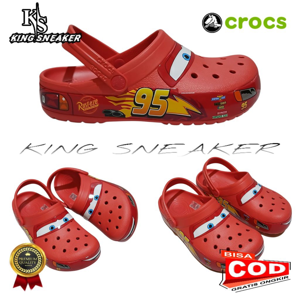 SANDAL CROCS MCQUEEN CARS / SANDAL CROCS DEWASA / SANDAL CROCS ANAK-ANAK / SANDAL CROCS DEWASA & ANA