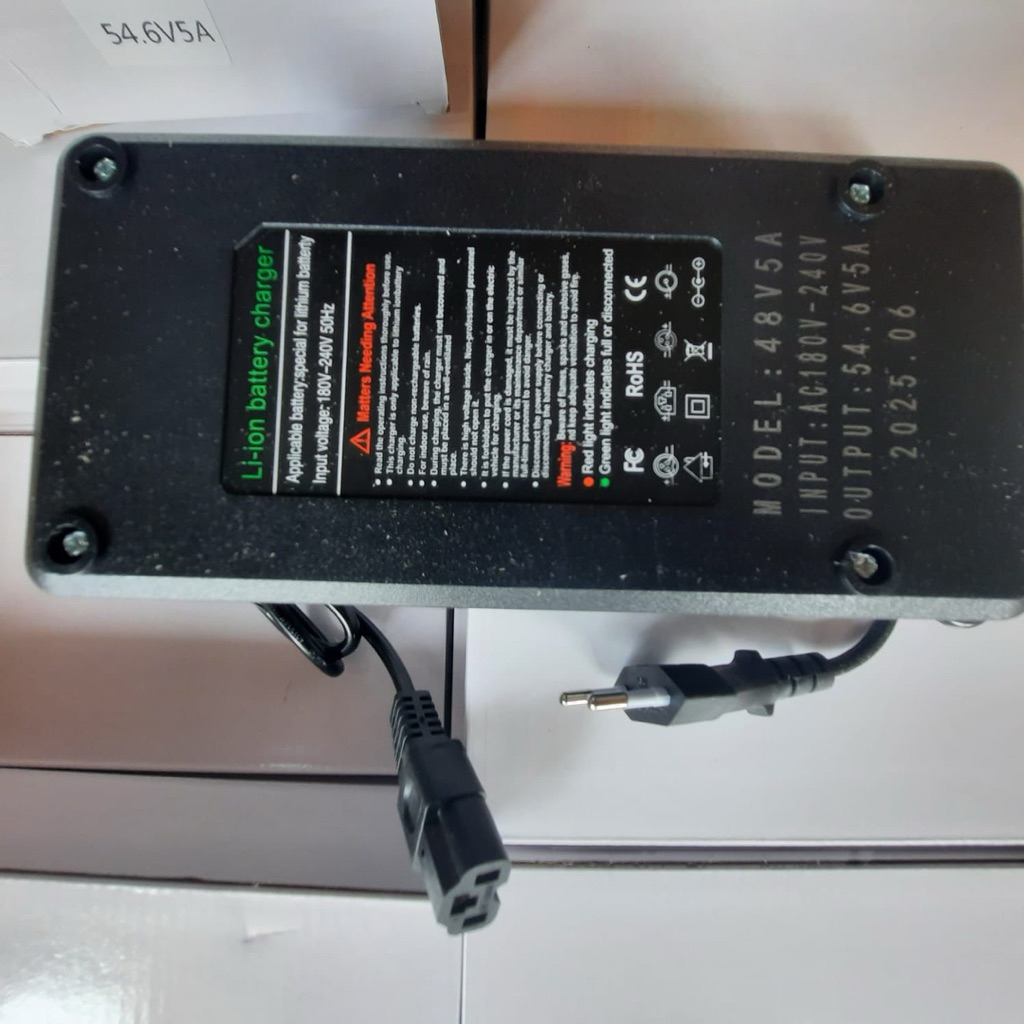 charger battery lithium sepeda listrik 48v (54,6v)