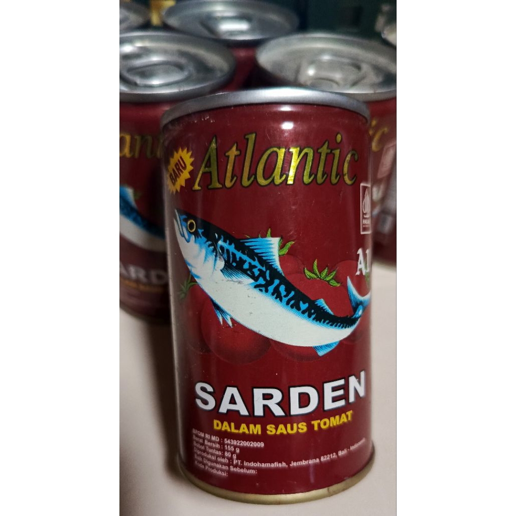 

Sarden sardines Atlantic 155g ikan kaleng murah