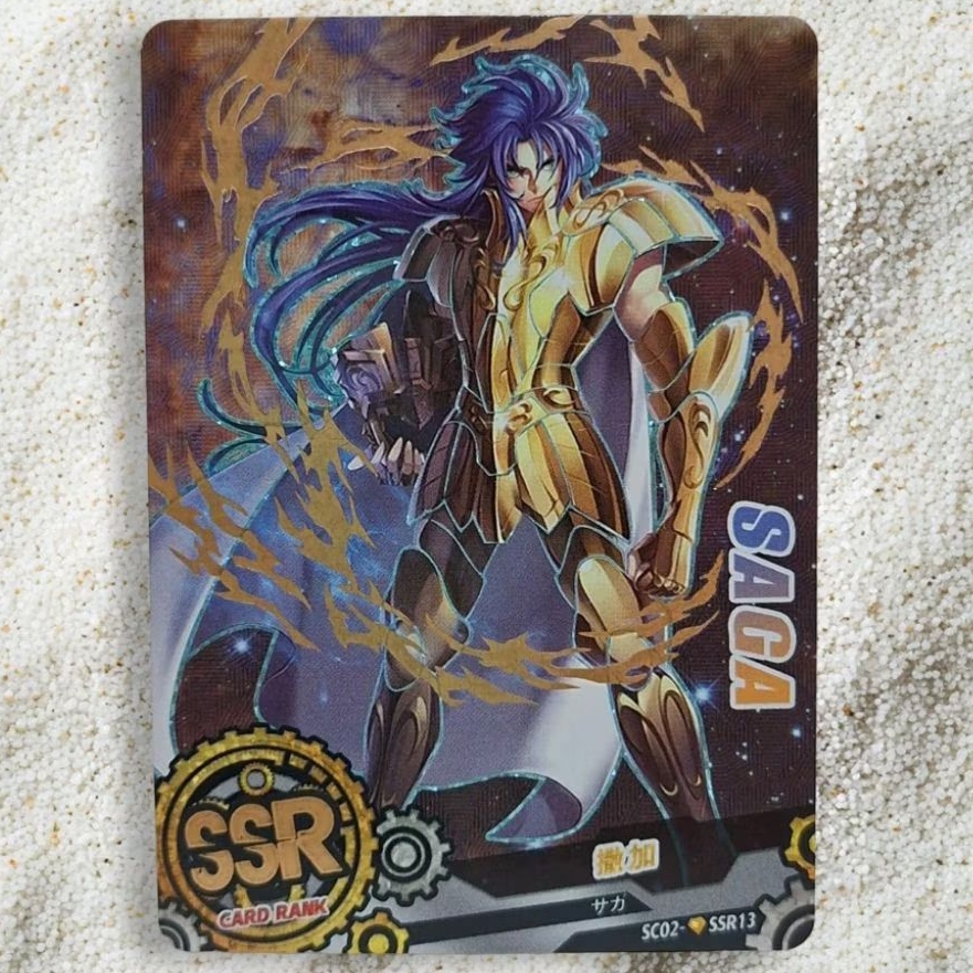 Kartu CCG Card Of God Saint Seiya Gemini Saga SSR Gold Diamond
