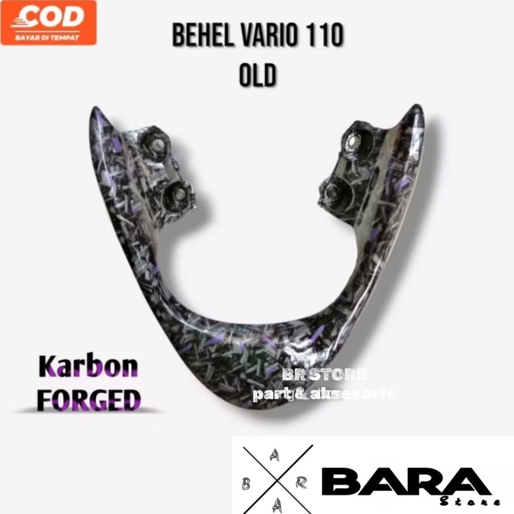 Behel begel vario 110 old/lama KARBON FORGED planger honda vario 110 Karbu Model Ori Original KARBON