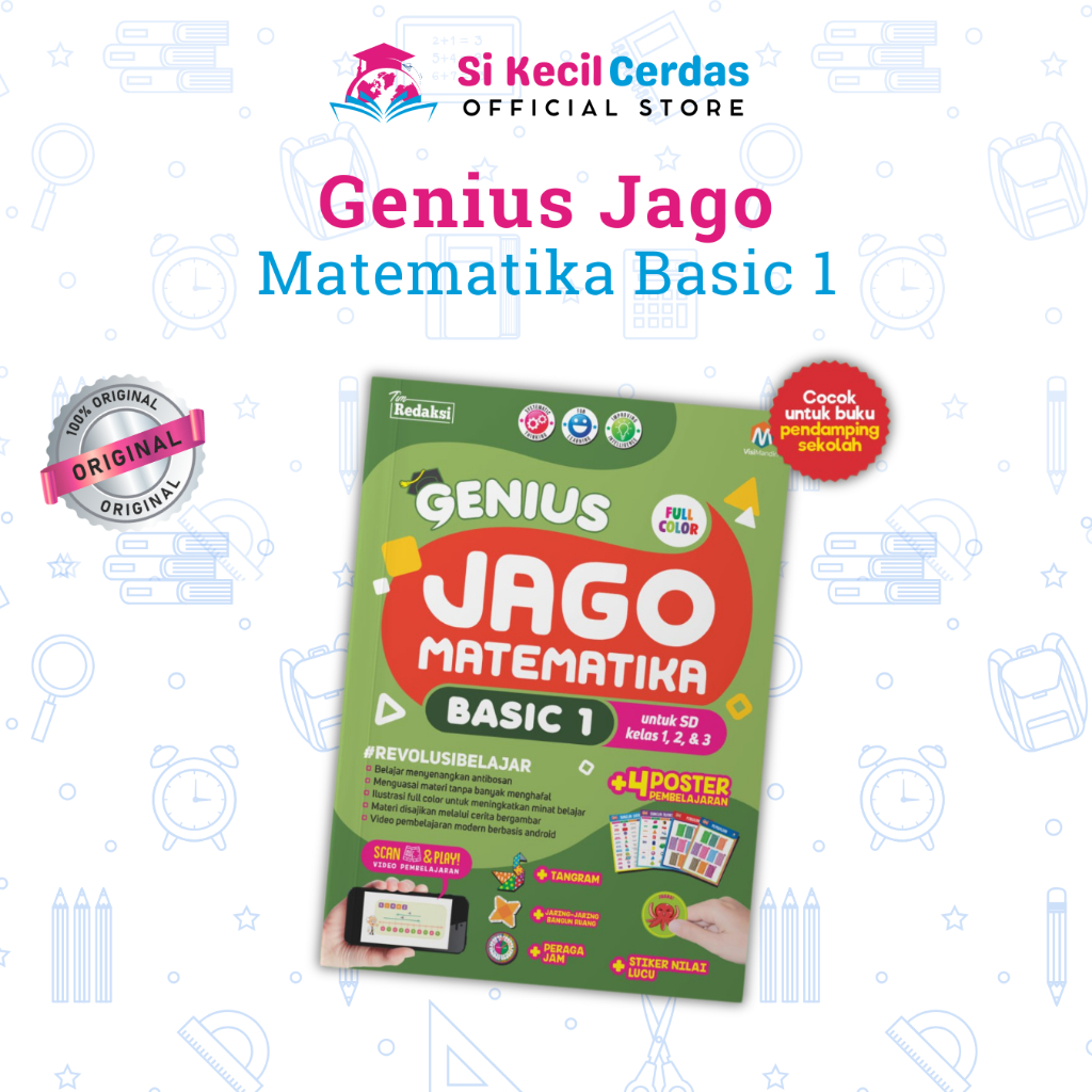 Buku Matematika Genius Jago Matematika Basic 1 Ziyadbooks