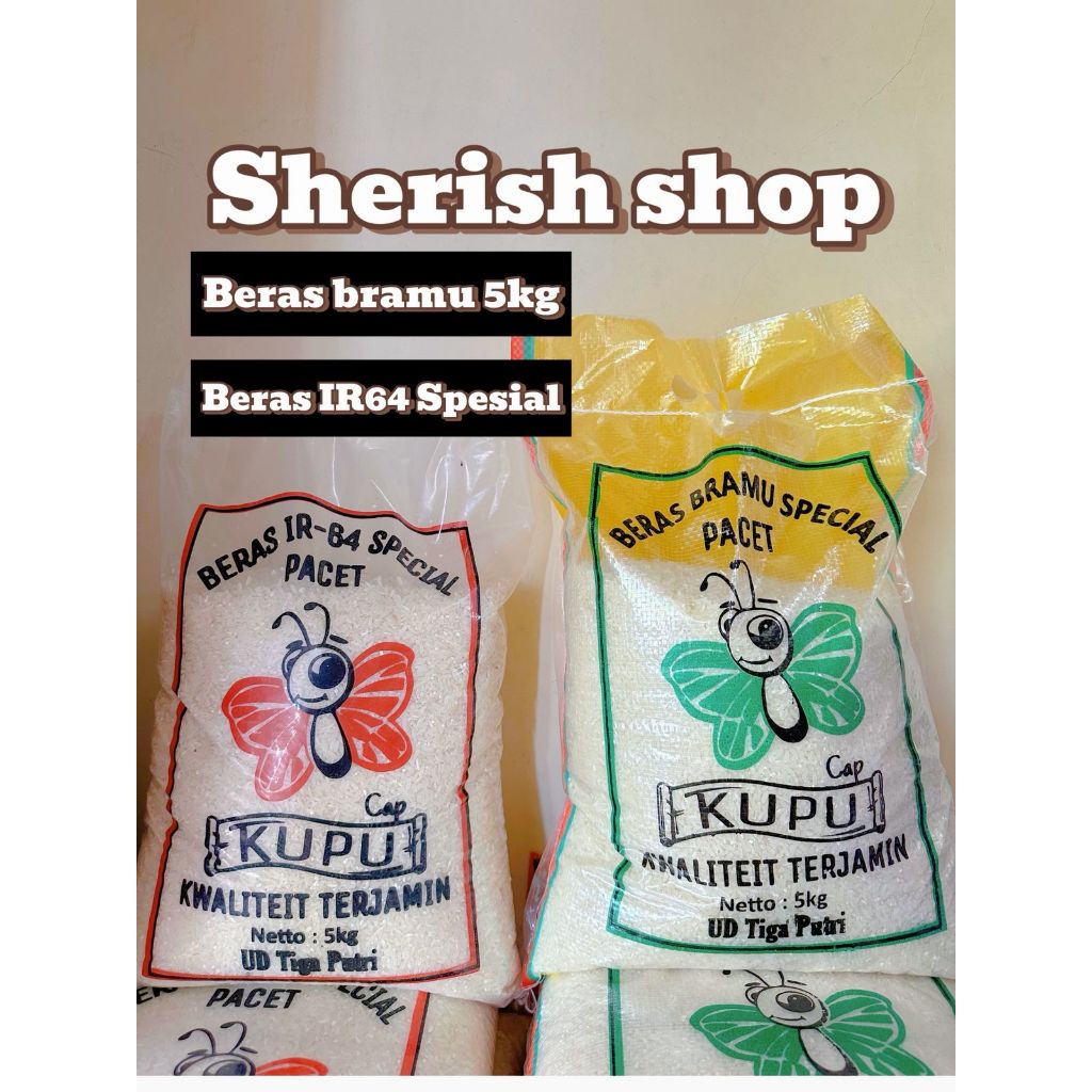 

BERAS KEMASAN 5KG BRAMU & IR64 SPESIAL
