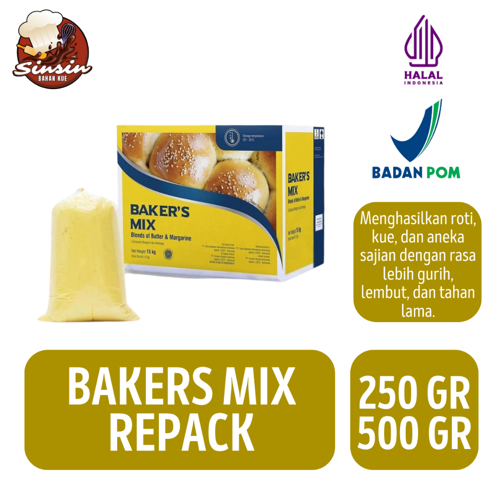 

Bakers Mix Butter Blending Repack [250GR & 500GR]