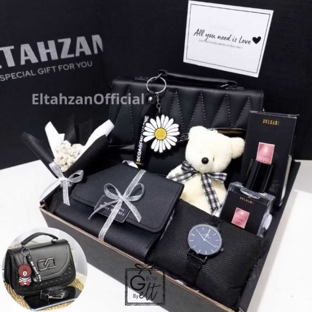 GIFT BOX TAS DAISY CEWEK PREMIUM HAMPERS CEWEK KADO ULANG TAHUN BIRTHDAY WISUDA