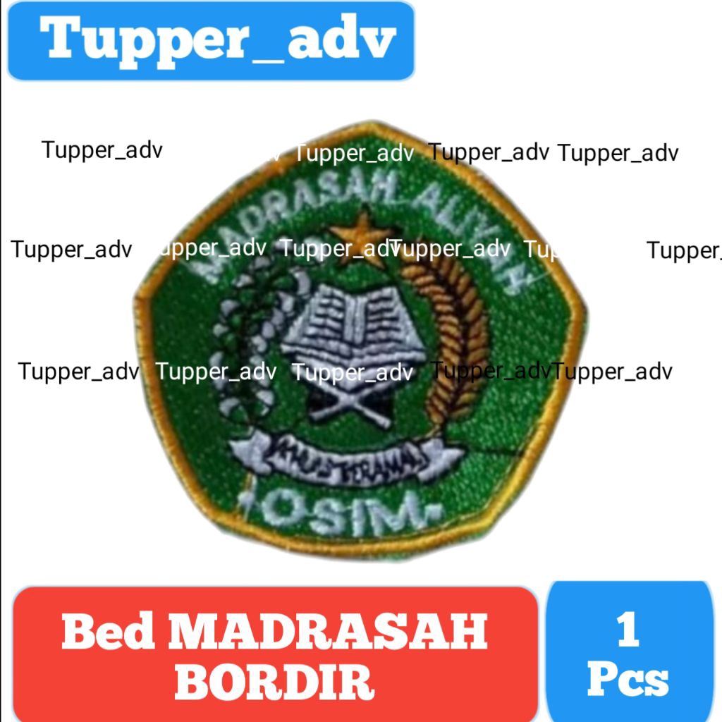 Badge Madrasah OSIM Bordir / Bed OSIM MA Bordir / Badge Madrasah Aliyah / Bed Madrasah OSIM MA