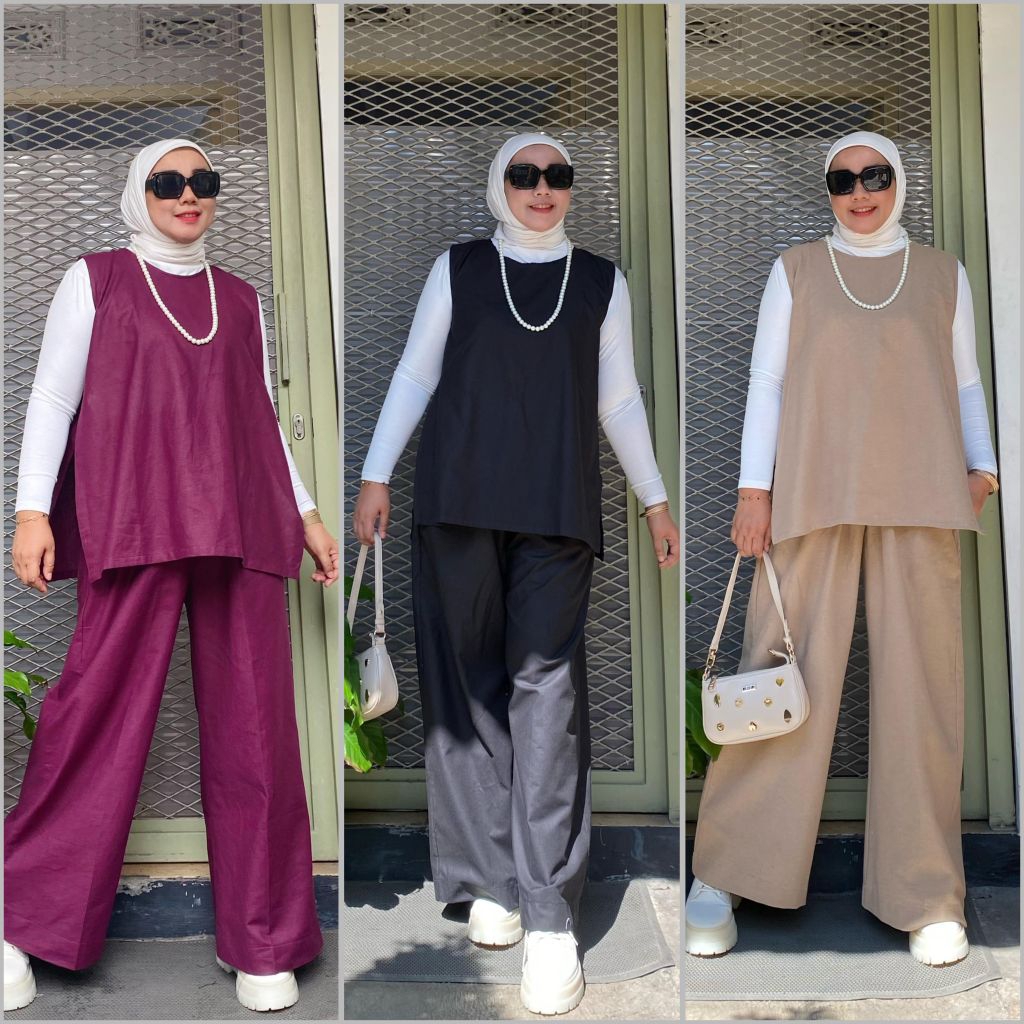 SET VEST BEYZA ROMPI DAN CELANA BY SHINE