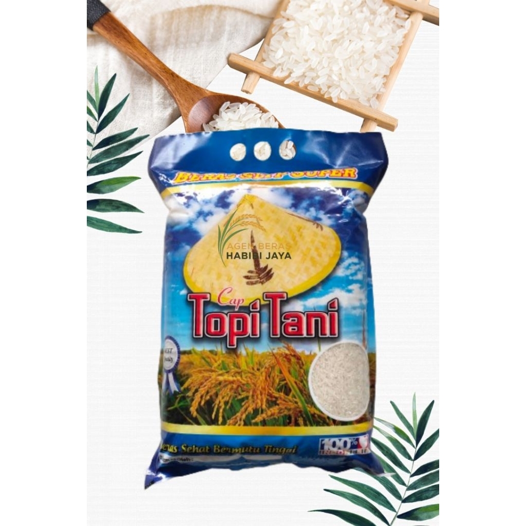 

BERAS TOPI TANI" TERSEDIA UK 5KG BISA COD