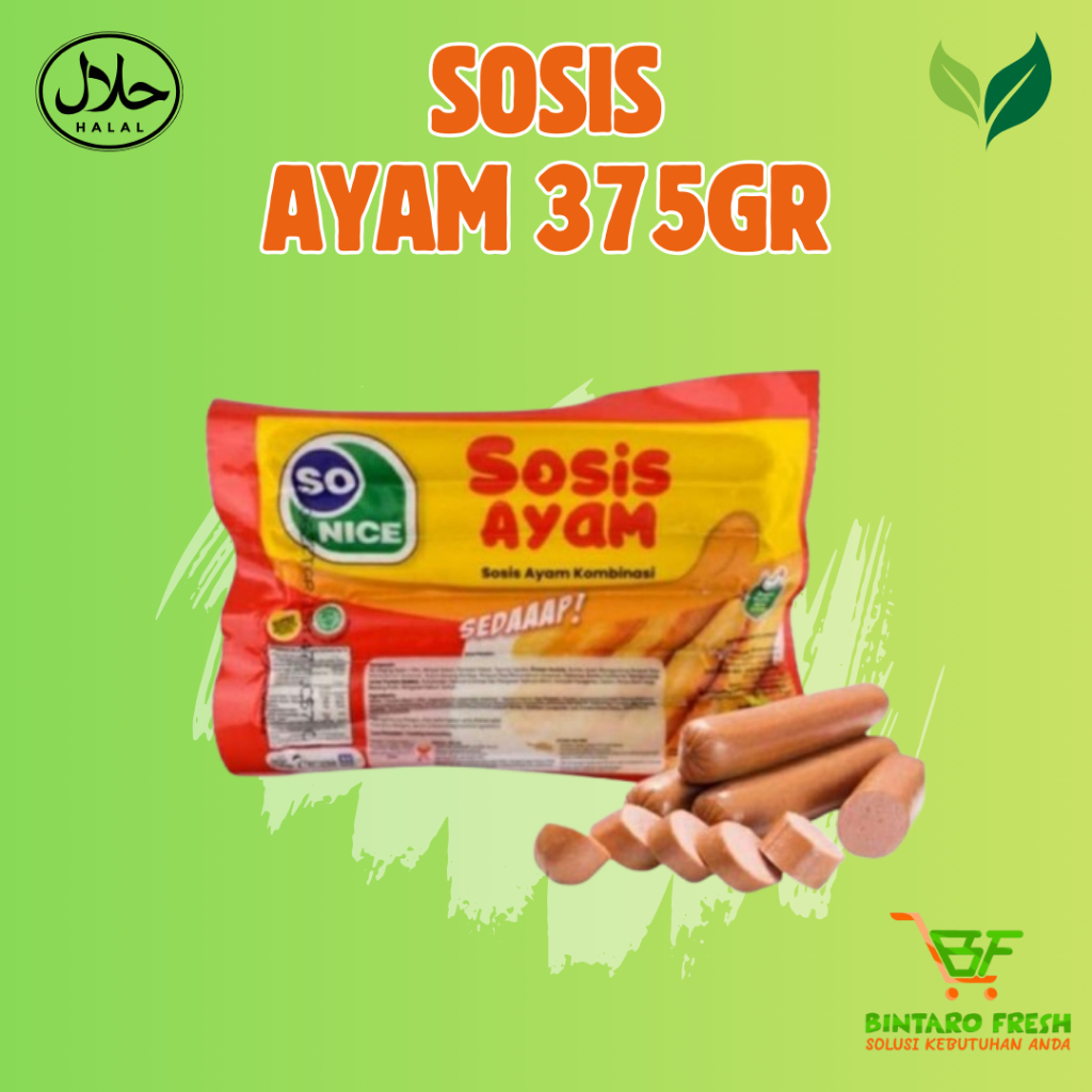 

Sosis sonice 375gr/ Sosis ayam sonice 375gr/ Sosis siap masak praktis