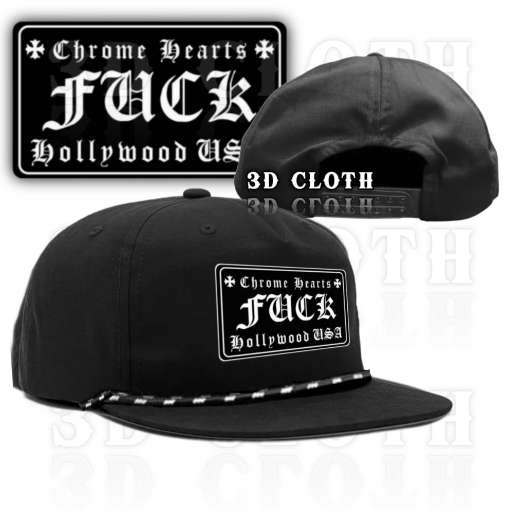 Chrome Hearts | Rope Hat Caps Classic Vintage - Topi Snapback Klasik Retro - Topi Skena Uniseks