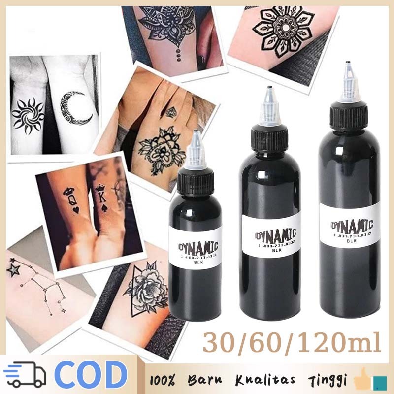 30ml/60ml/120ml Tinta Tato Tinta Tato Permanen Original Dynamic Ink Tattoo Tinta Tato Asli
