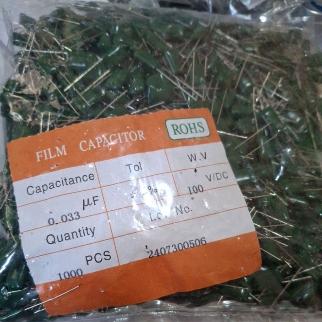 1.000 pcs kapasitor milar 333 capacitor milar 33N