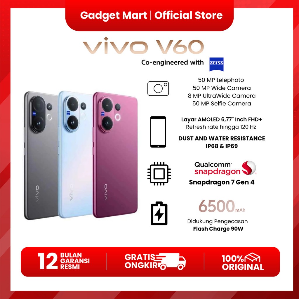 VIVO V60 5G - Garansi Resmi