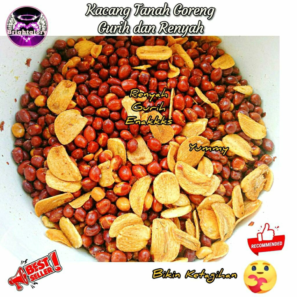 Kacang Tanah Goreng Gurih Renyah Enak 225gr