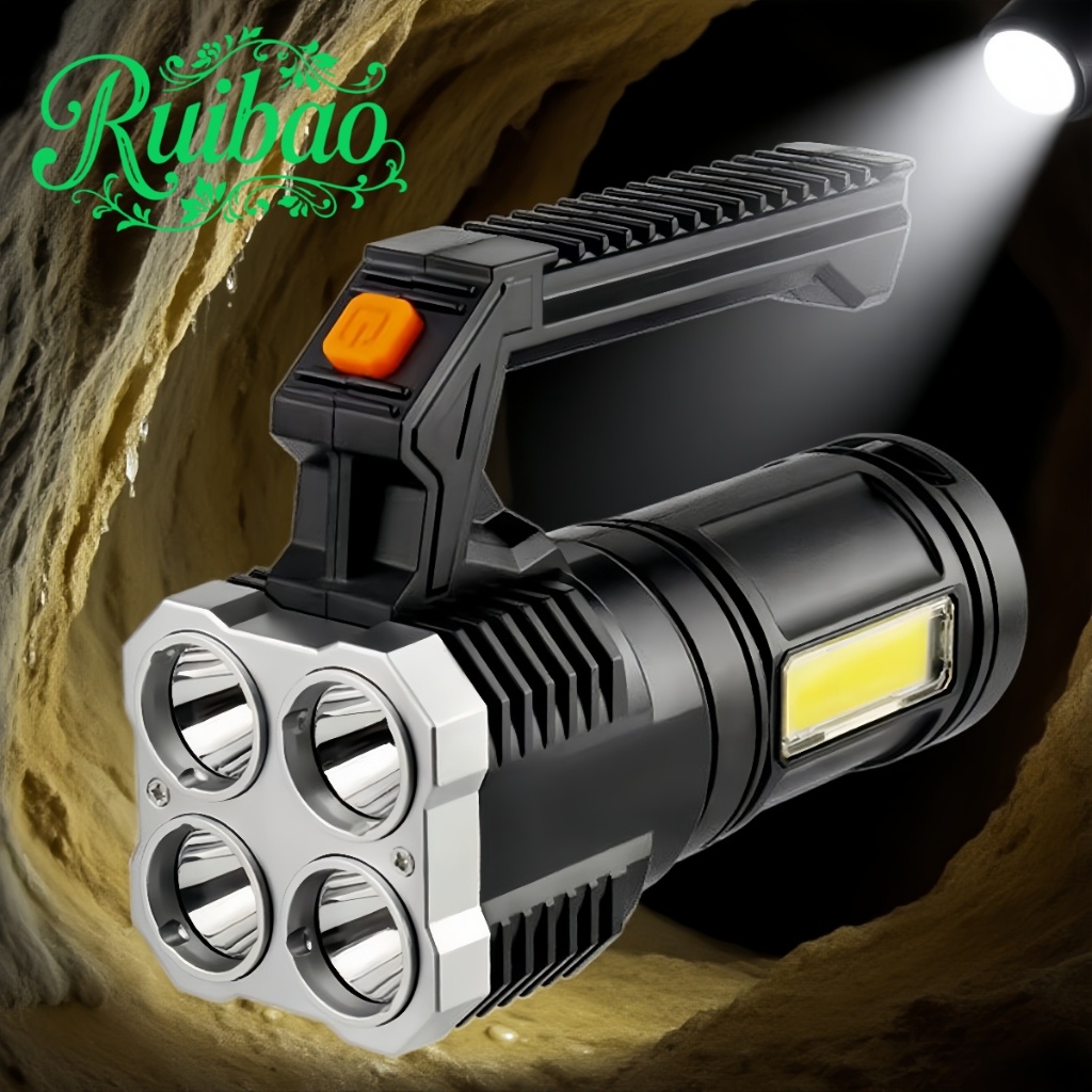 Ruibao C217 Lampu Senter COB LED / Senter Rechargeable USB / Senter Portabel