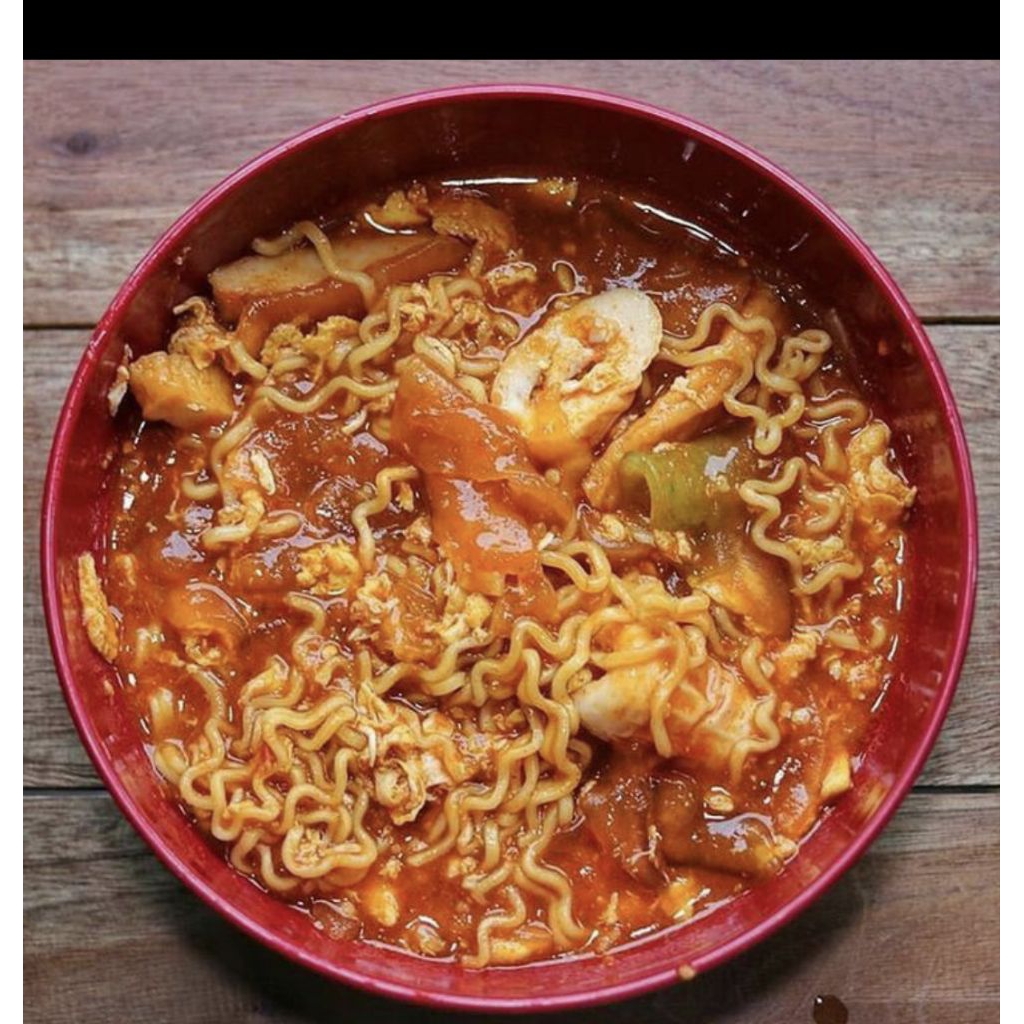 

seblak instan krupuk dan mie