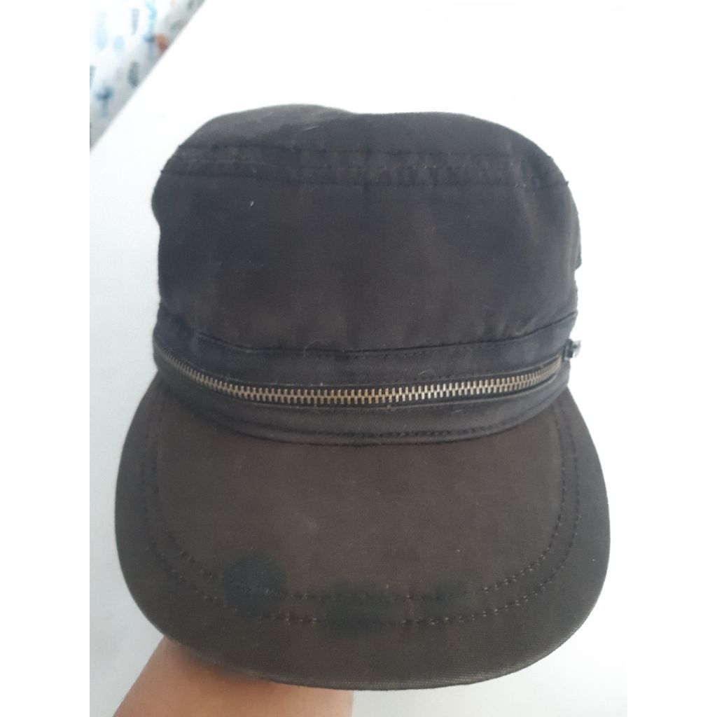 Topi Roxy Comando Tempur Bahan Katun Warna Hitam Bekas Second Preloved
