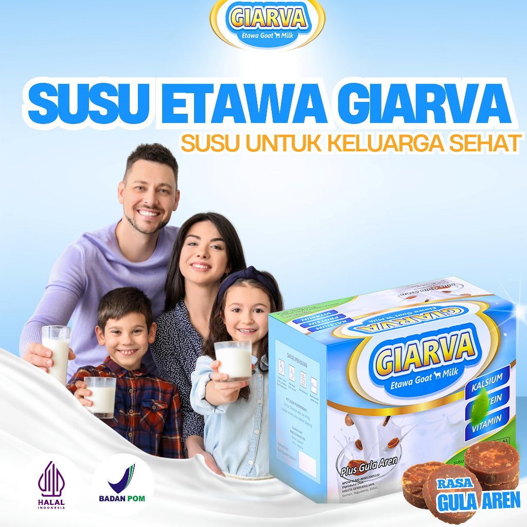 

Susu Kambing Etawa Giarva 1 Box – Susu Bubuk Enak, Sehat, Kaya Manfaat Untuk Keluarga